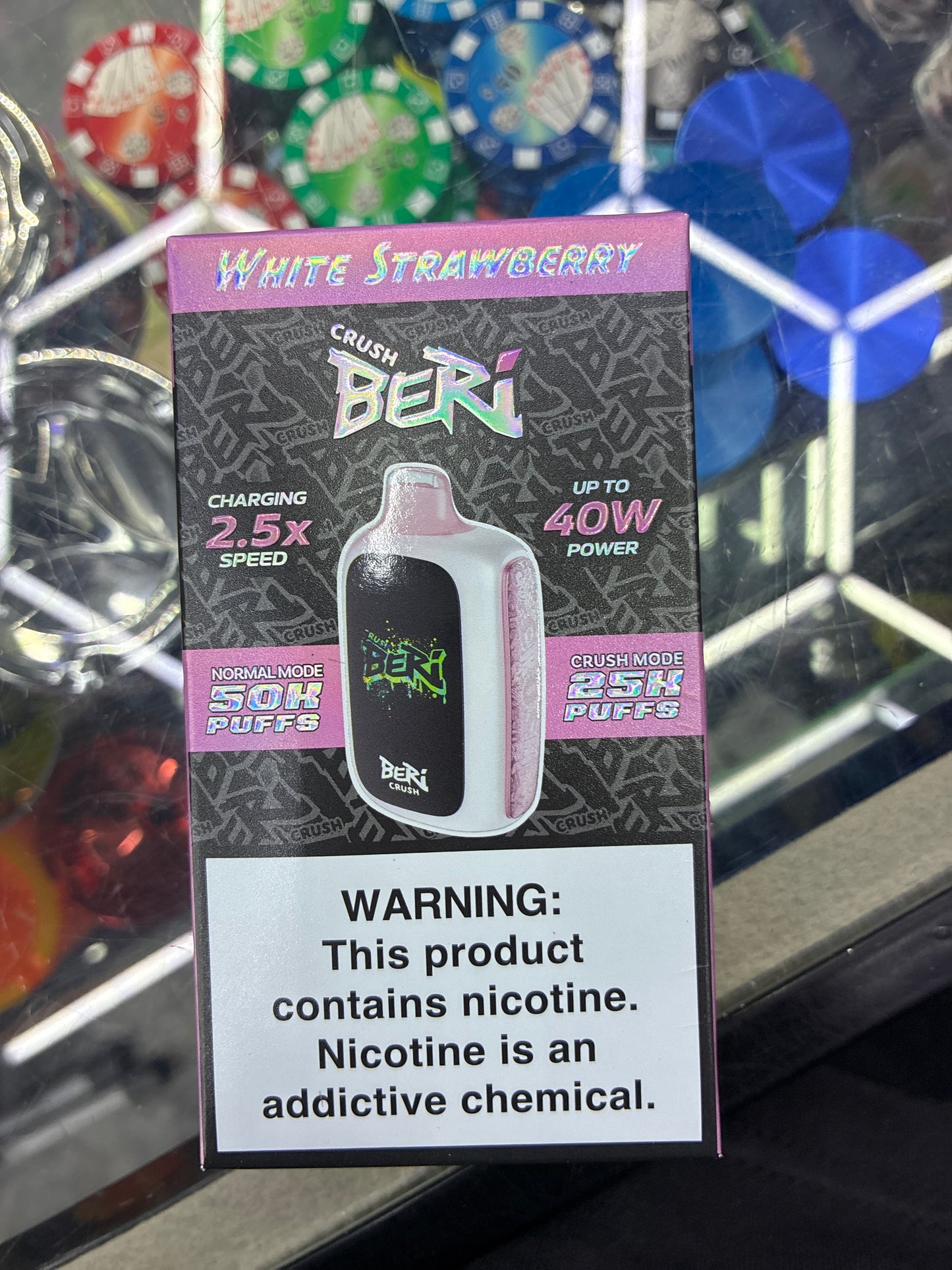 Crush beri white strawberry 50k puffs