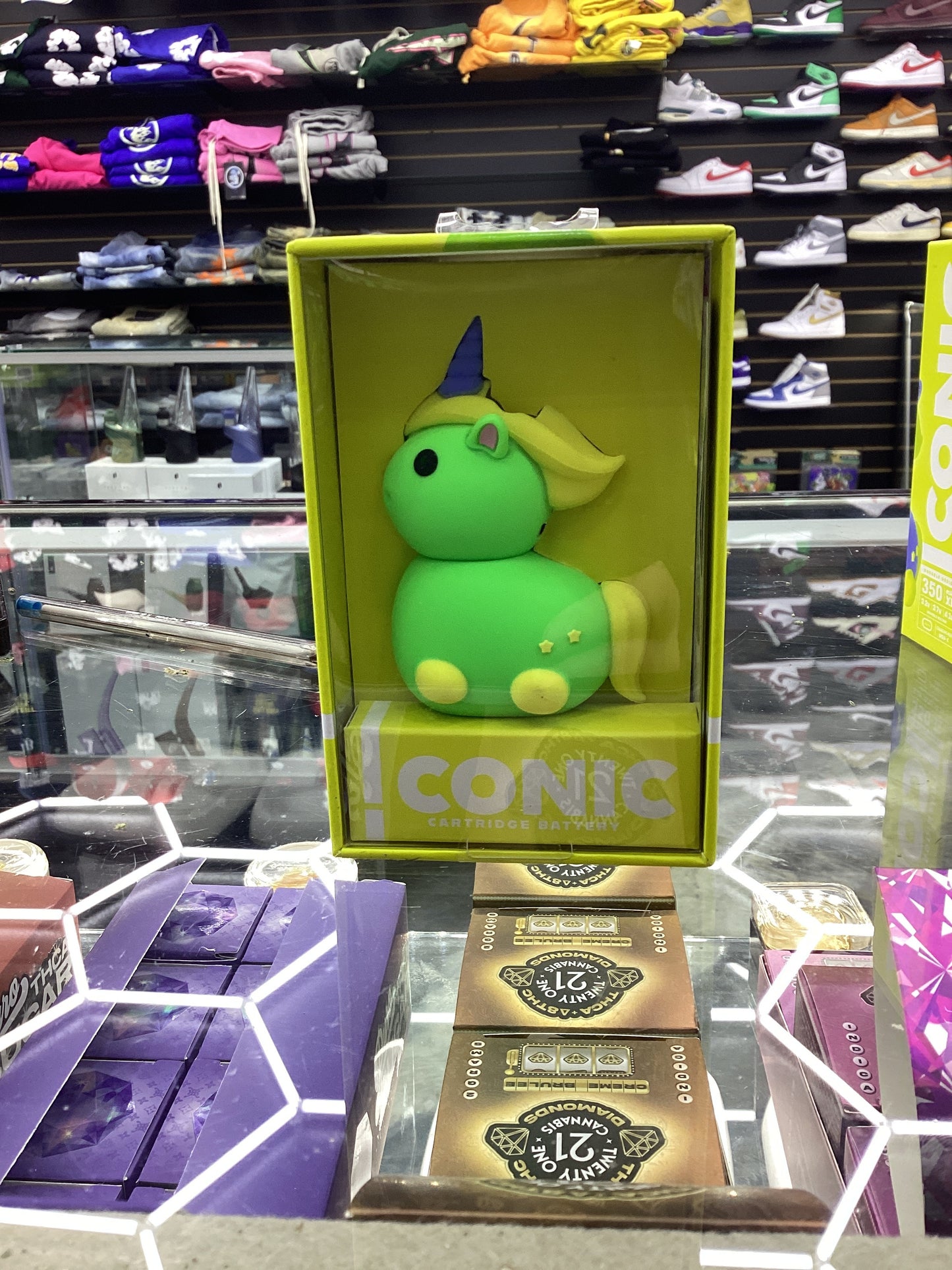 Iconic cartridge unicorn battery green/yellow