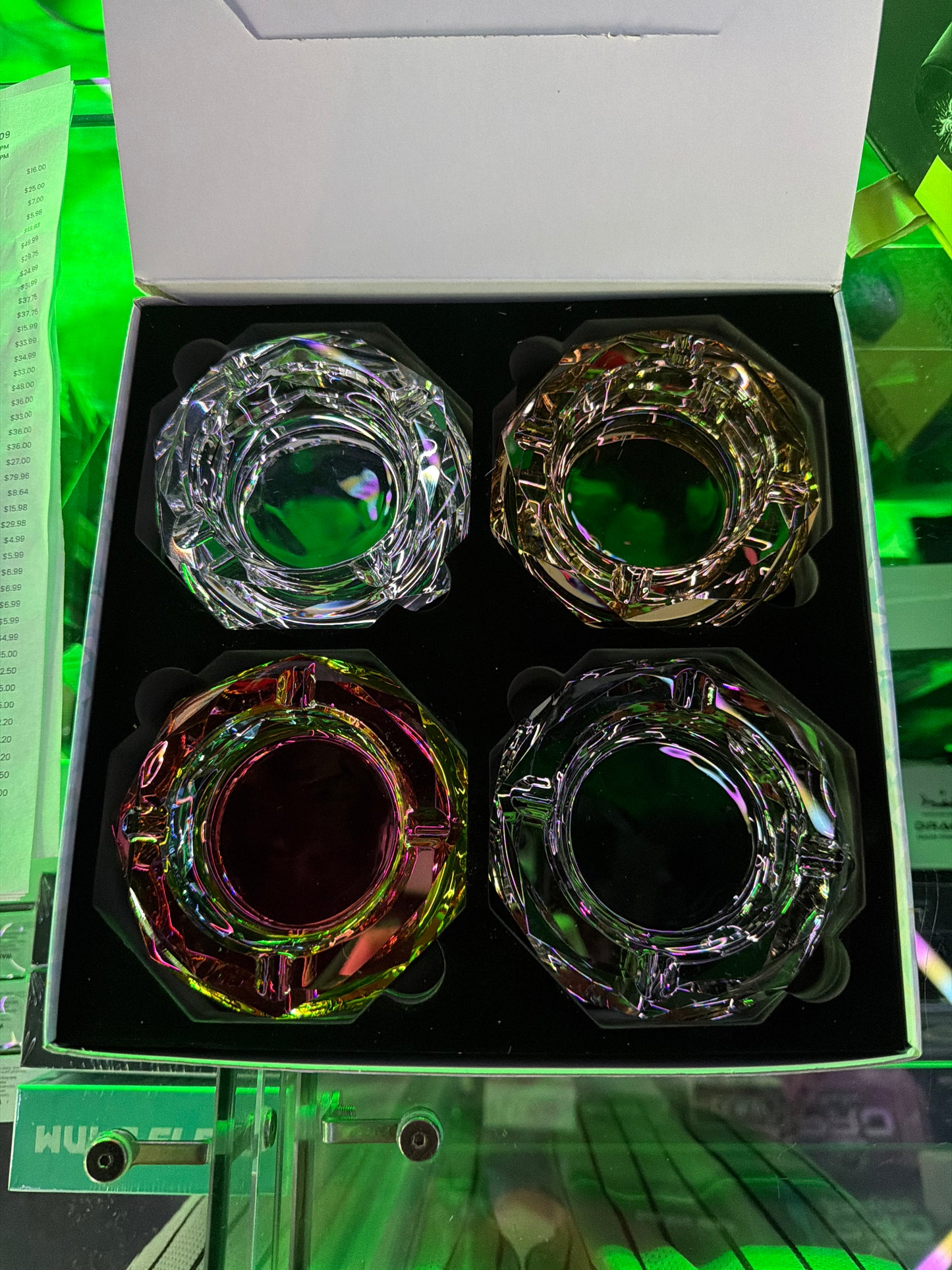 Colorized ashtray