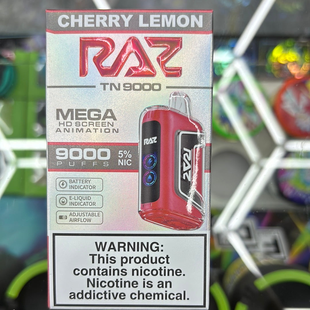Raz 9000puffs cherry lemon