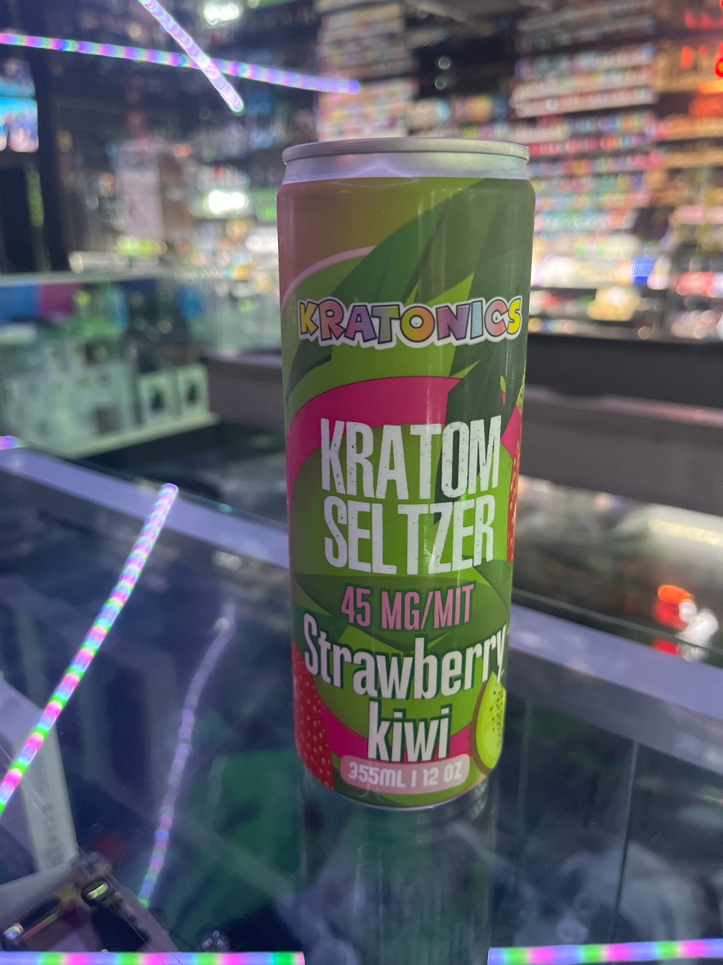 Kratonics kratom seltzer 45mg strawberry kiwi