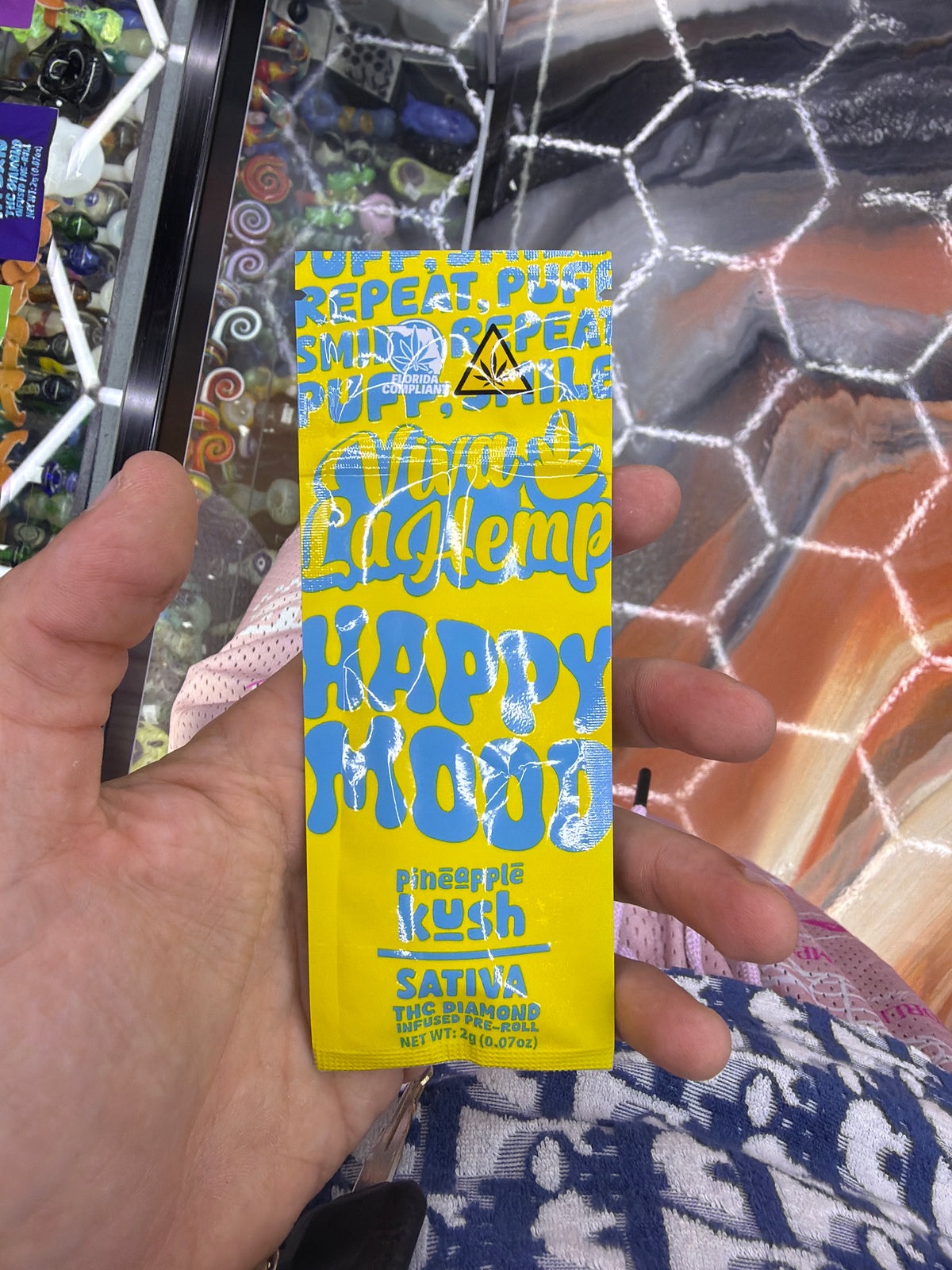 Viva La Hemp Happy Mood 2g Sativa preroll Pineapple Kush