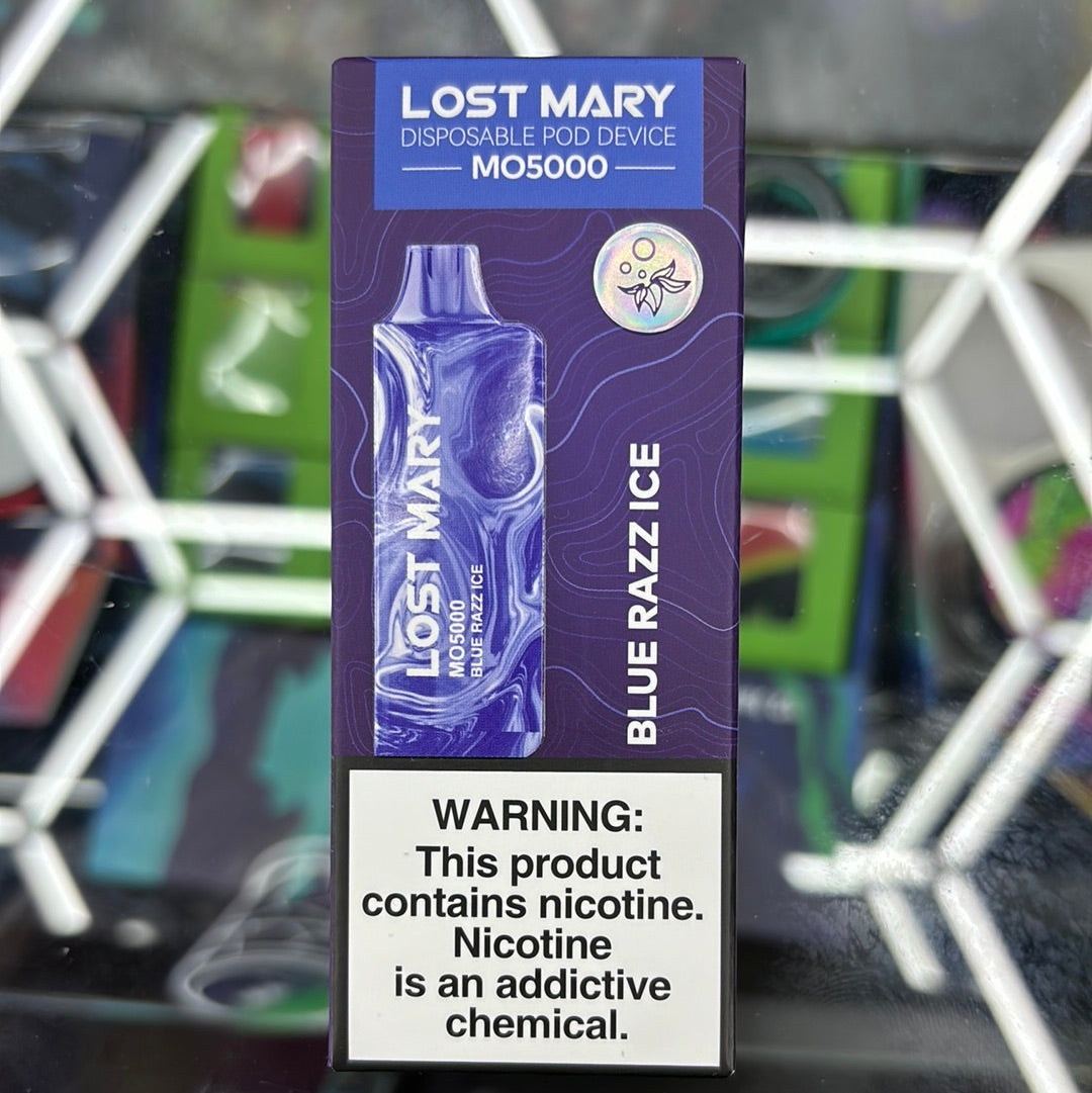Lost Mary blue razz ice