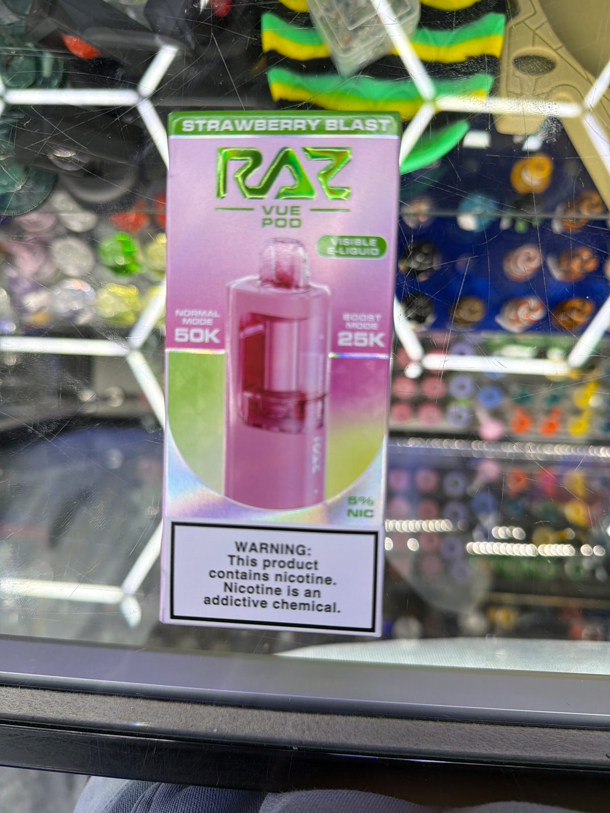 Raz Vue Pod 50k puff disposable Strawberry Blast