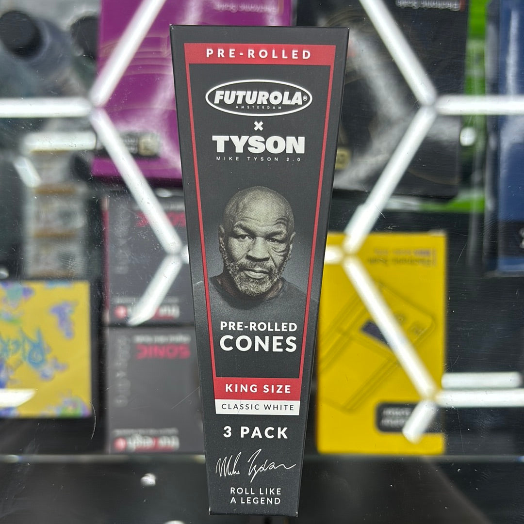 Futurola Tyson three-year-old cones king size 3 pack classic white