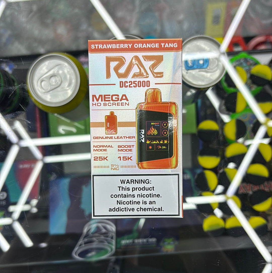 Raz dc25000 25k puffs strawberry orange tang ￼ ￼