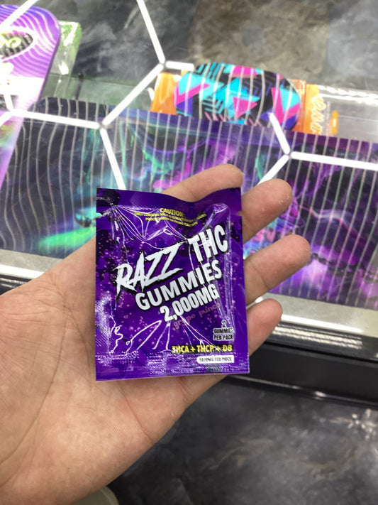 Razz thc-a 2,000mg 2pack grape punch