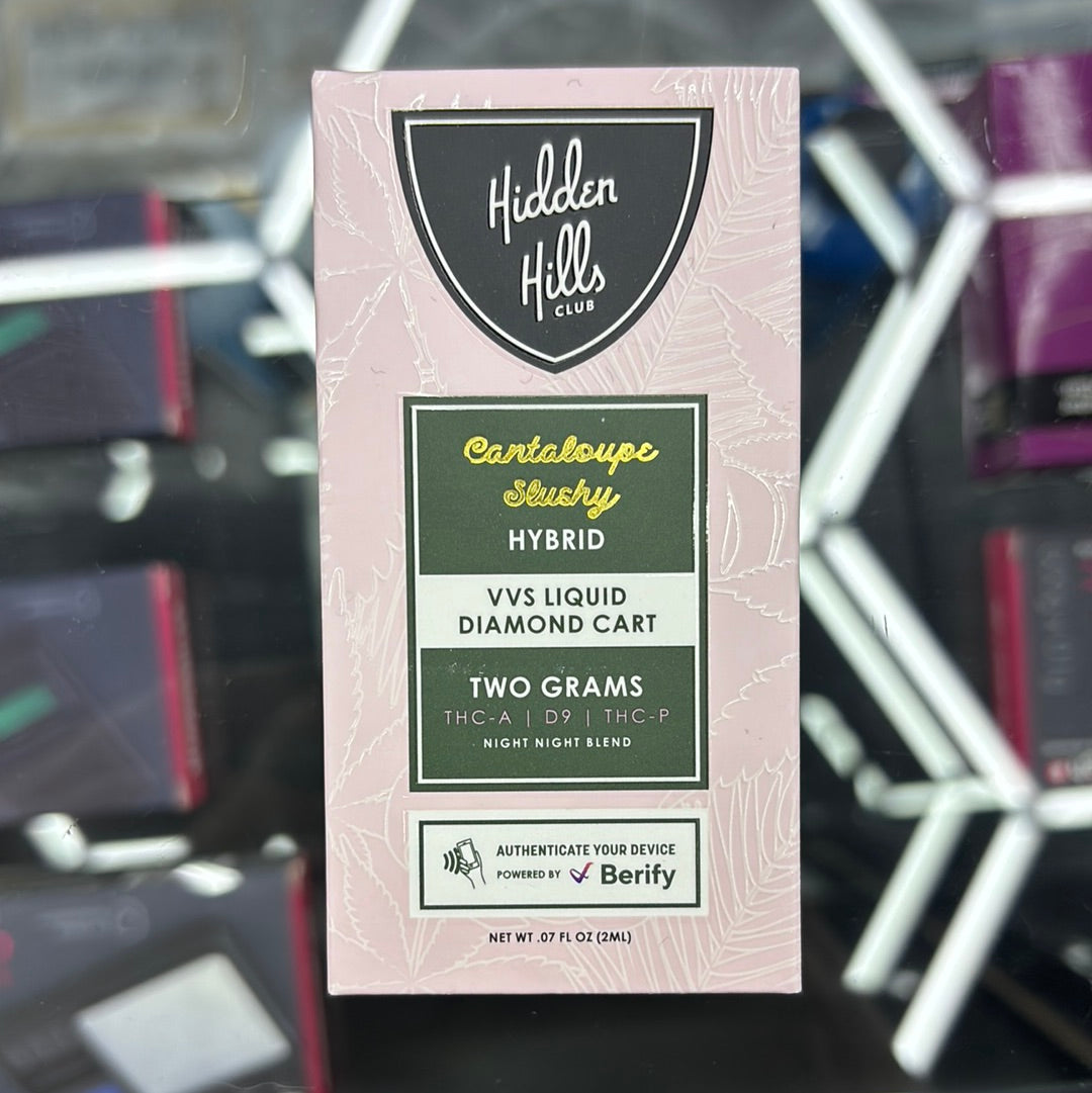 Hidden Hills club cantaloupe slushy hybrid 2g VVS liquid diamond cart