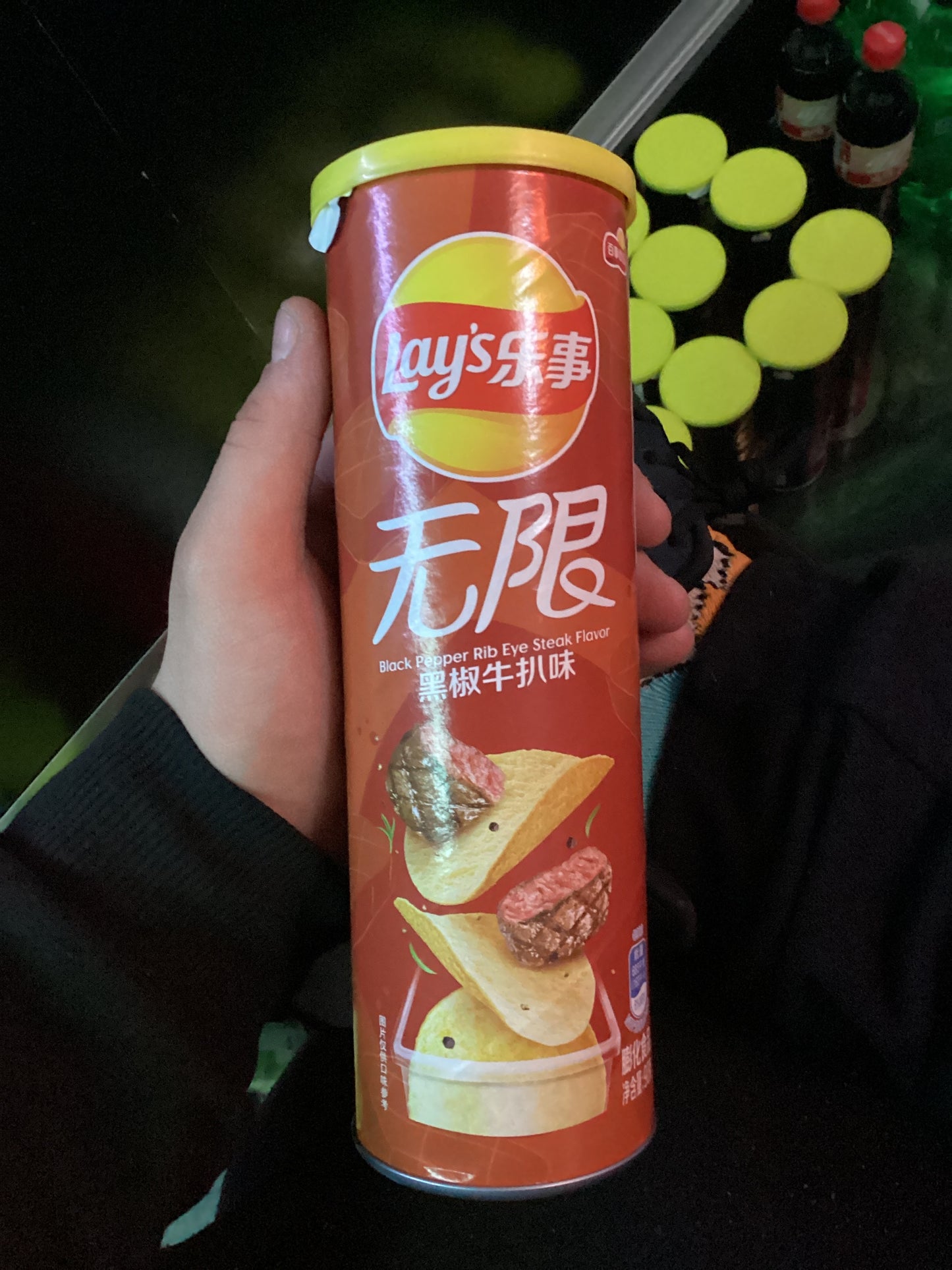 Pringles black pepper rib eye steak