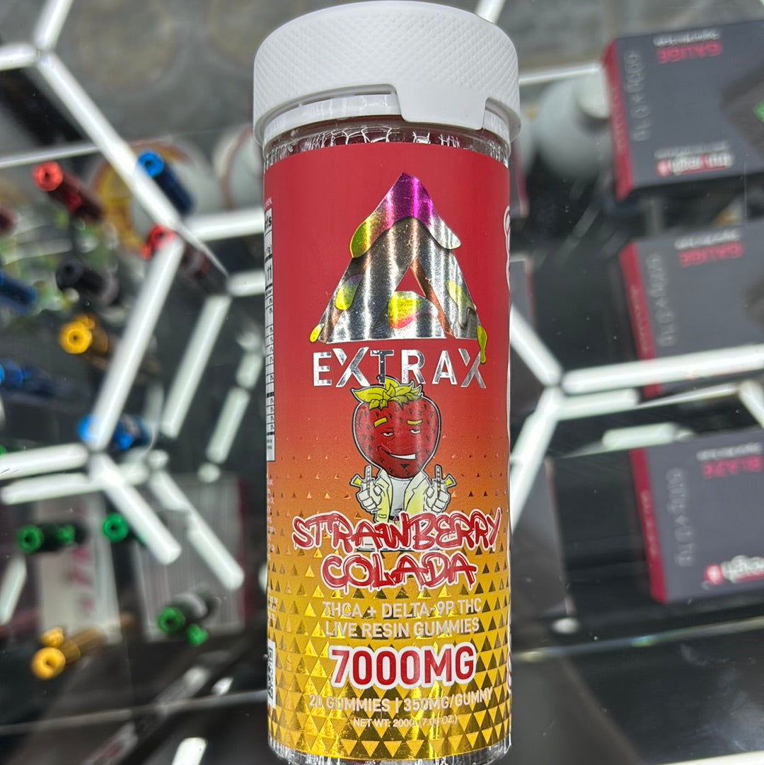 Extrax strawberry colada, 7000 MG 20 gummy’s