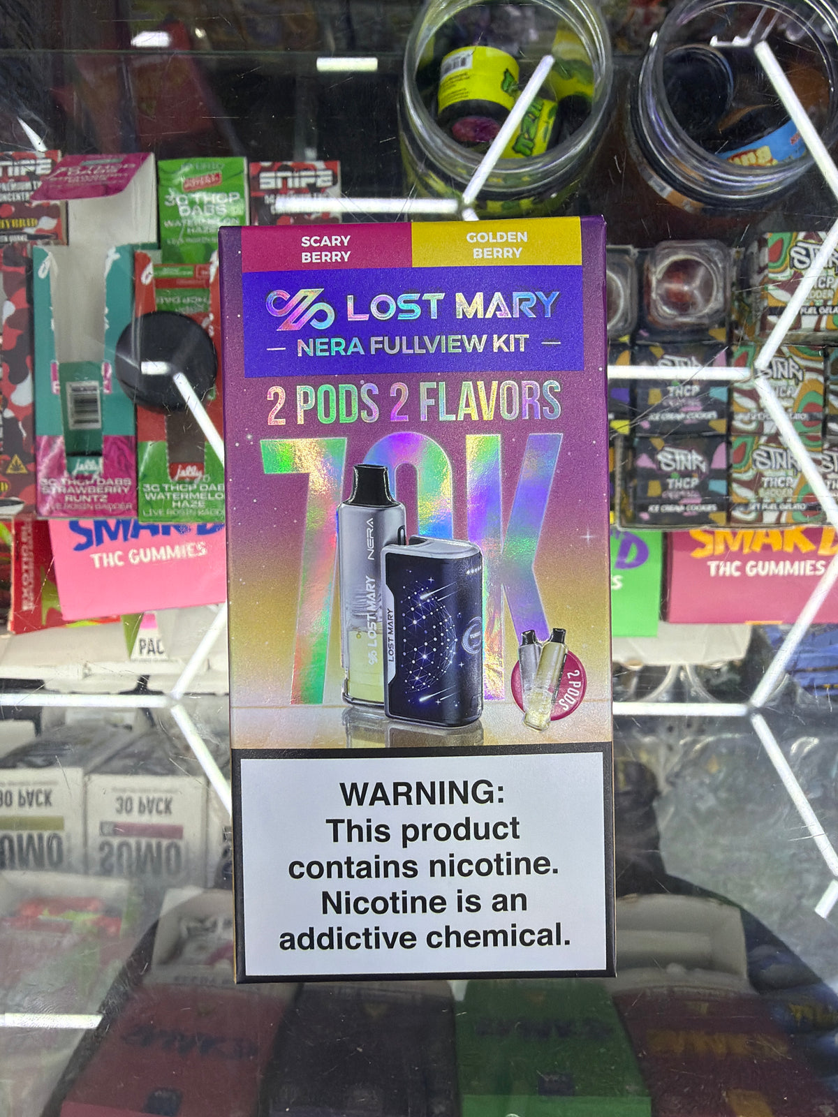Lost Mary nera fullview kit 70k hits  Scary Berry/ Golden Berry