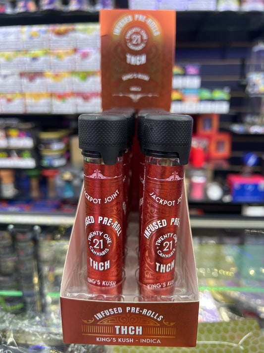 Twenty One Cannabis thch Infuse prerolls kings kush indica