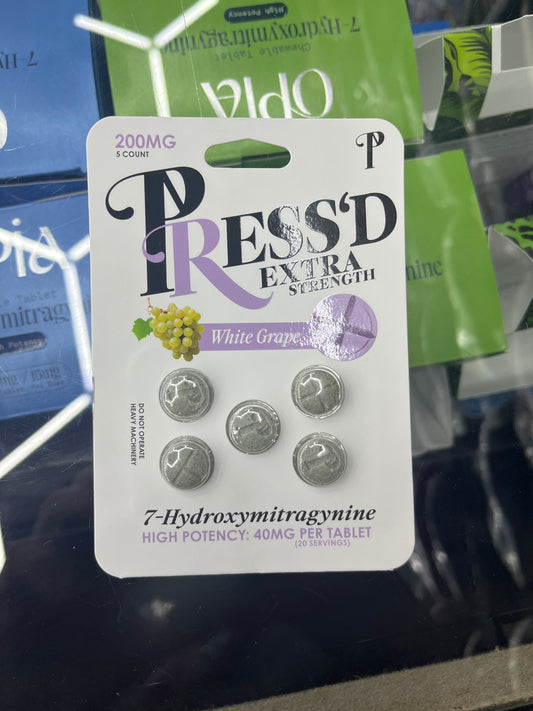 Press’d white grape 40mg per tablet 5ct