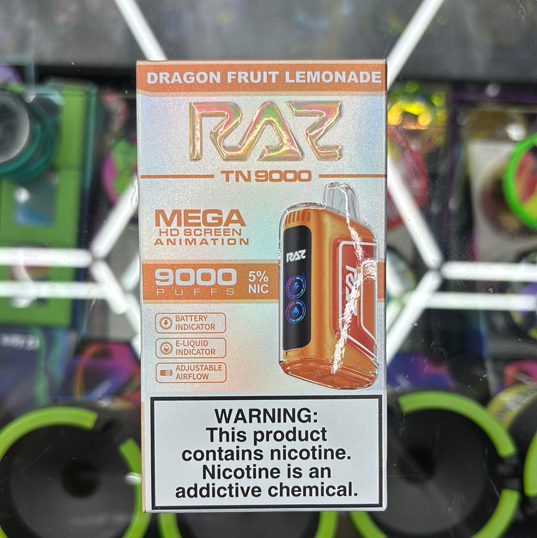 Raz 9000puffs dragon fruit, lemonade