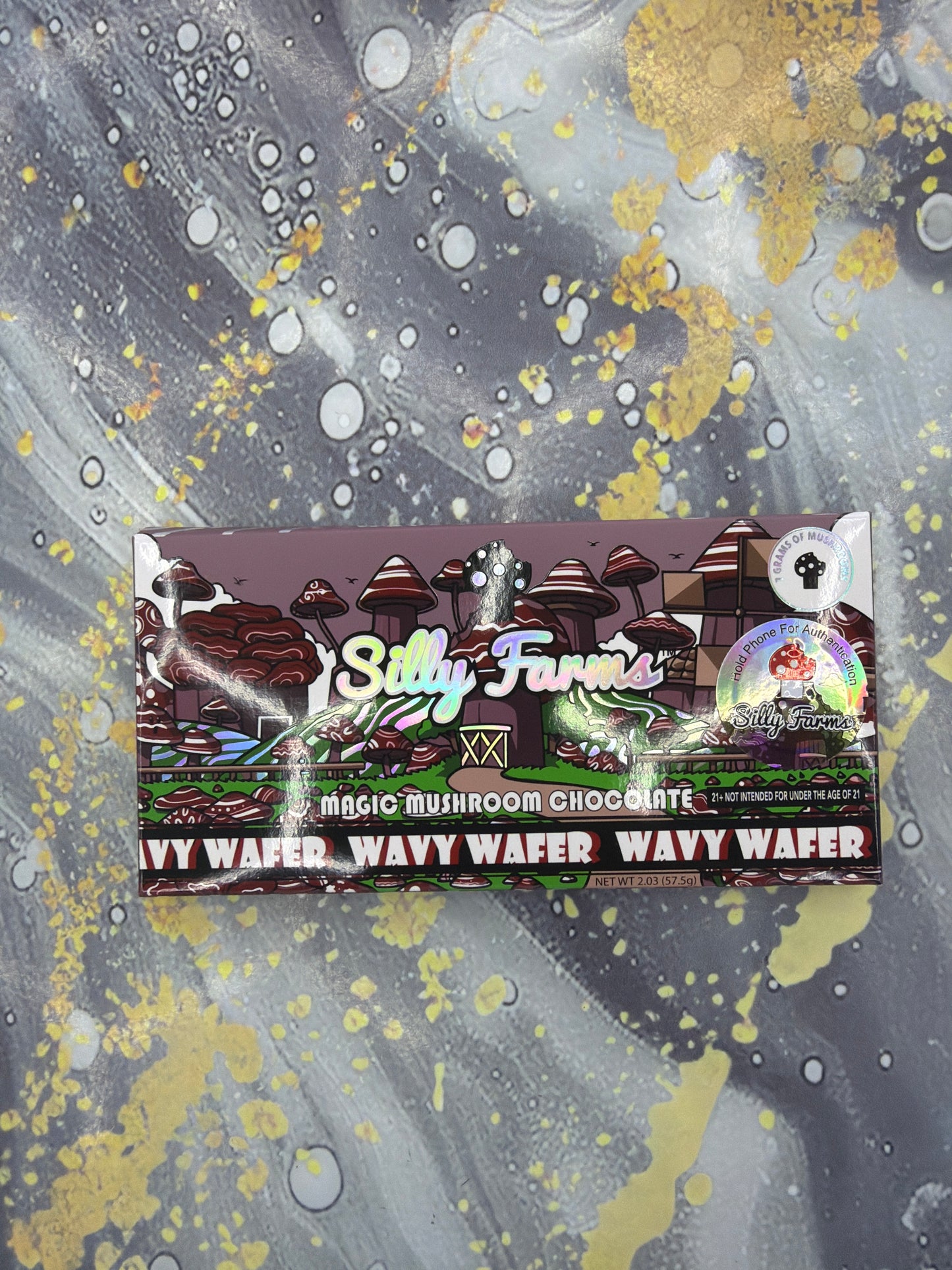 Silly farms magic mushroom Wavy Wafer