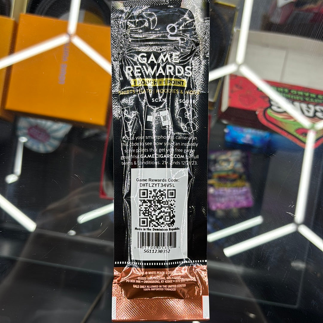 Game white peach cigarillos