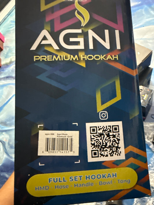 Agni hookah  rock premium gold
