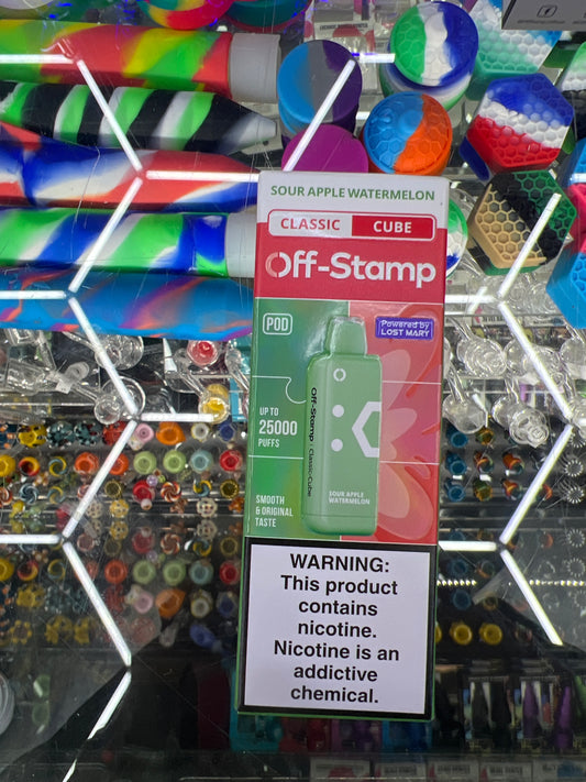 Off stamp classic cube 25K sour apple watermelon