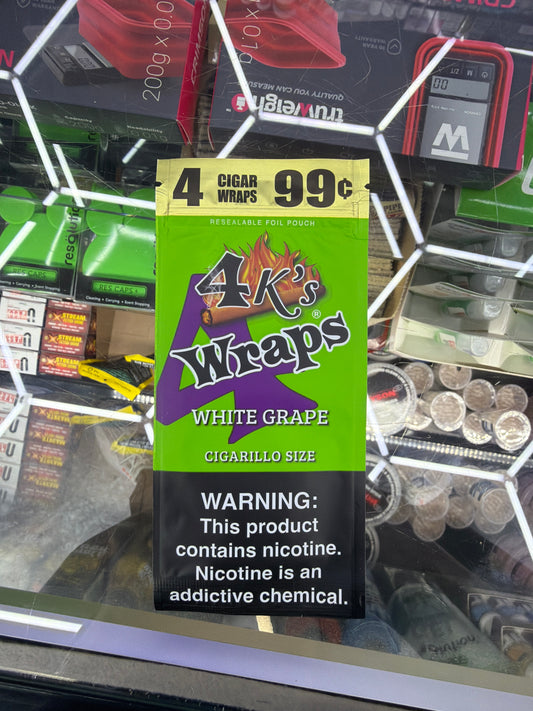 4k wraps white grape