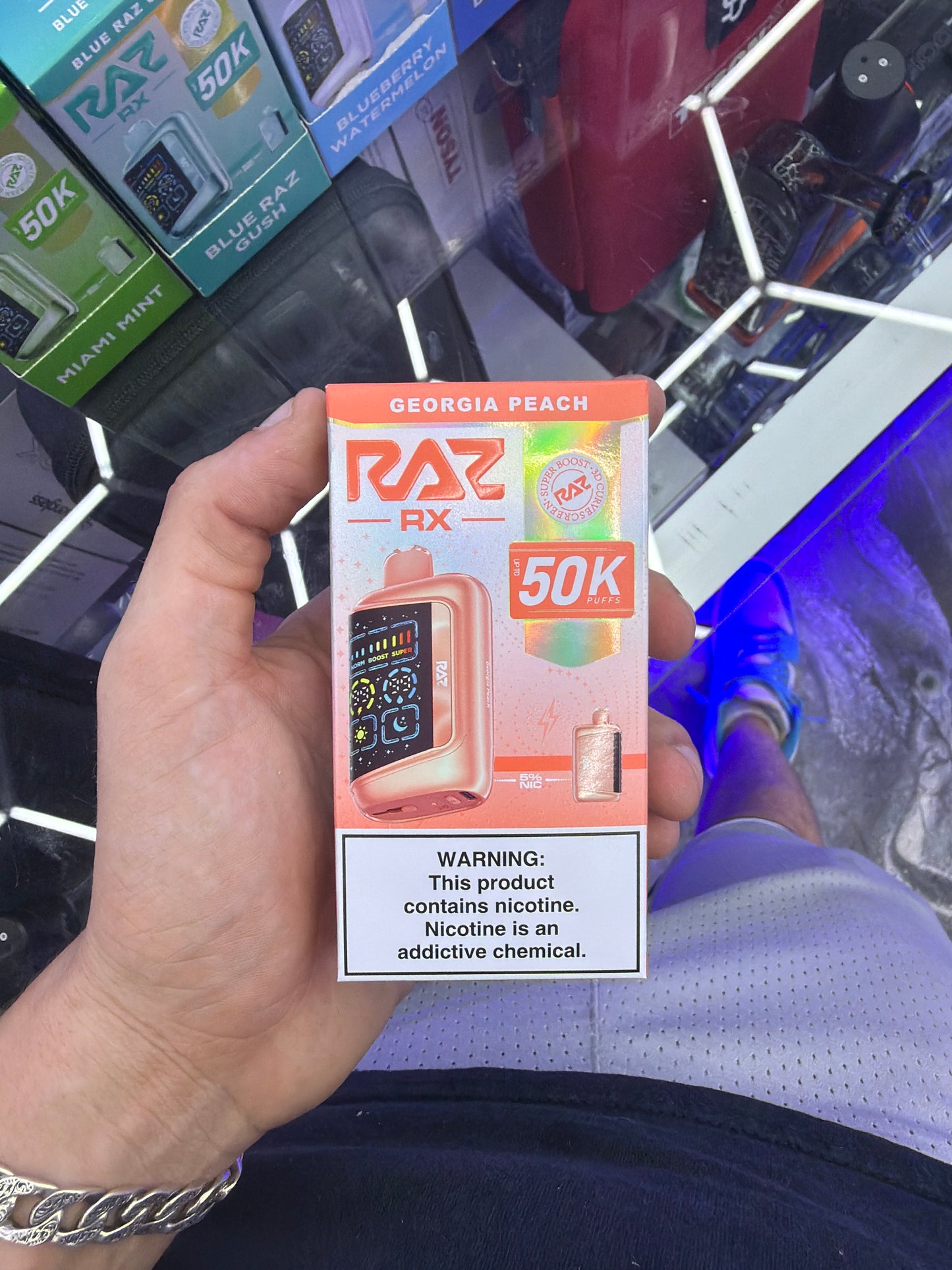 Raz Rx 50k Puffs Georgia Peach