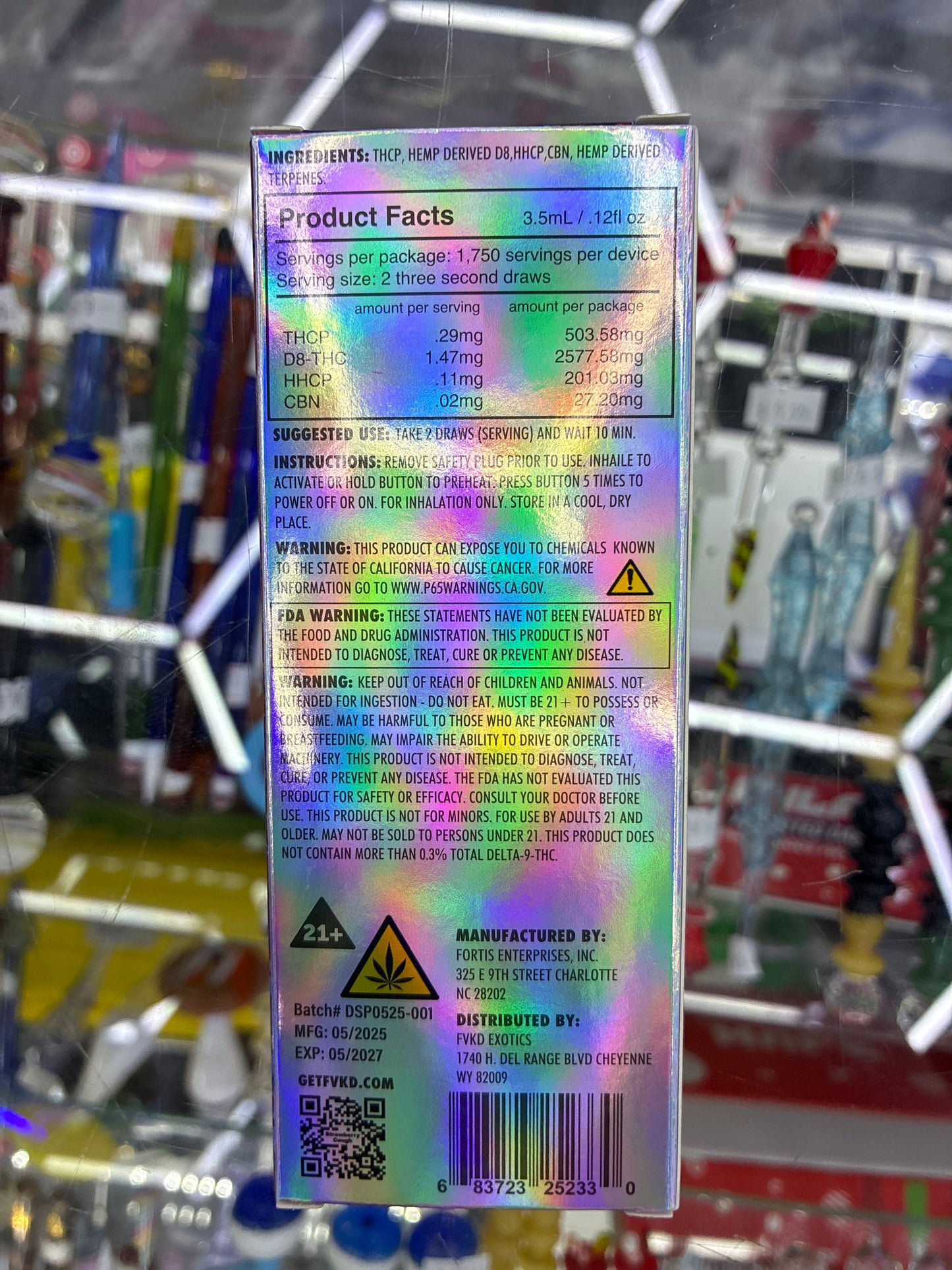 FVKD Exotics thcp+hhcp+d8 strawberry cough sativa