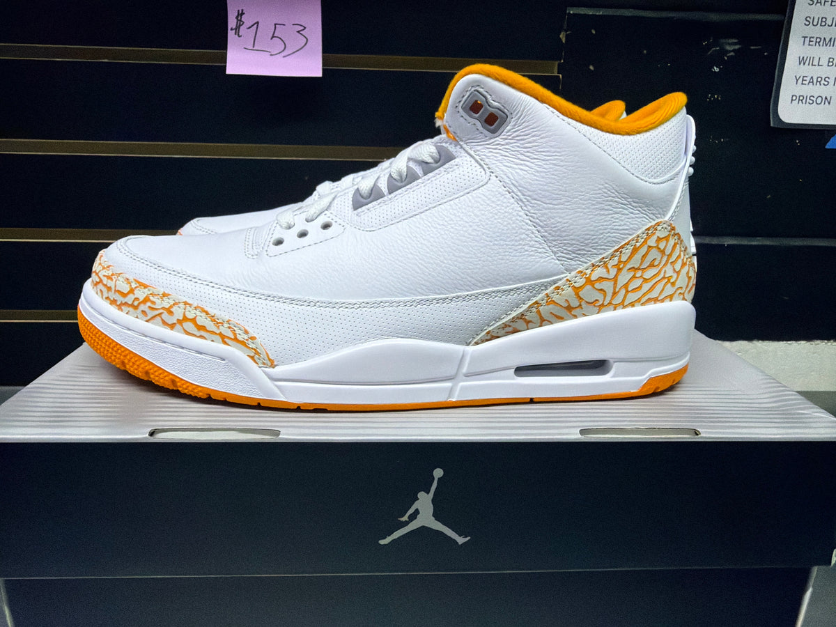 Jordan 3 Retro Orange Citrus Size 12.5