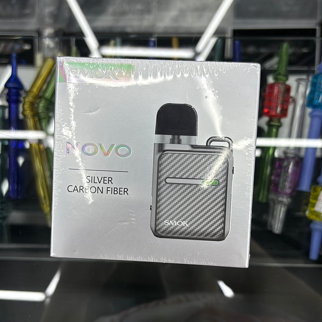 Smok novo master box silver carbon fiber
