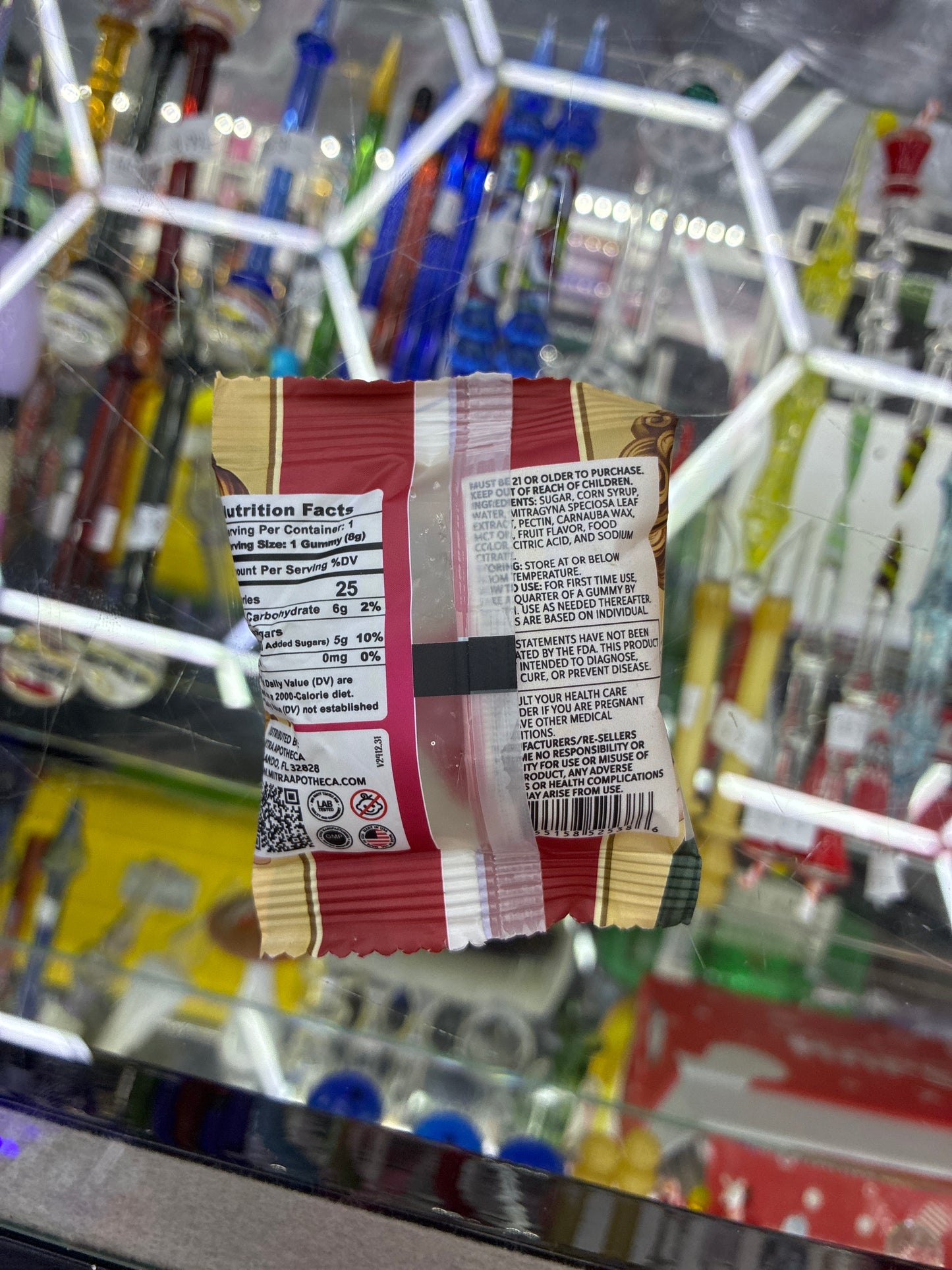 Mitra apotheca Kratom cherry +pineapple gummies 100mg mit