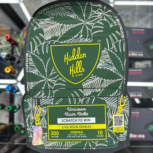 Hidden Hills club, unicorn rain belts, 3000 MG 10 count