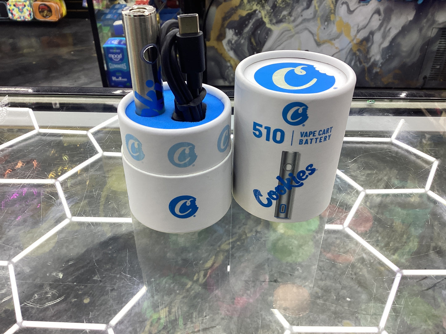 Cookies 510 vape cart battery silver