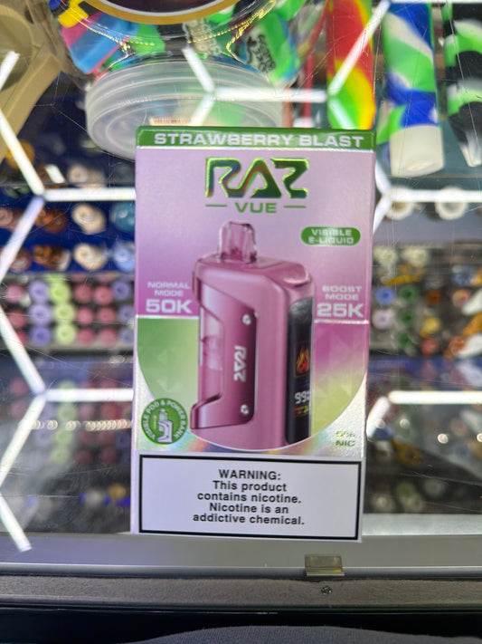 Raz Vue Kit 50k puff disposable Strawberry BLast