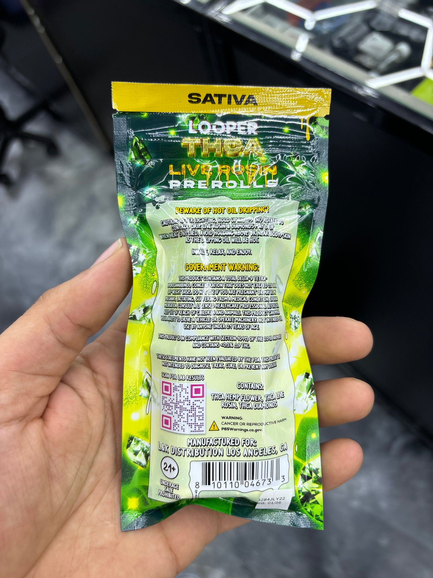 Looper thca live rosin prerolls super twisted citrus sativa