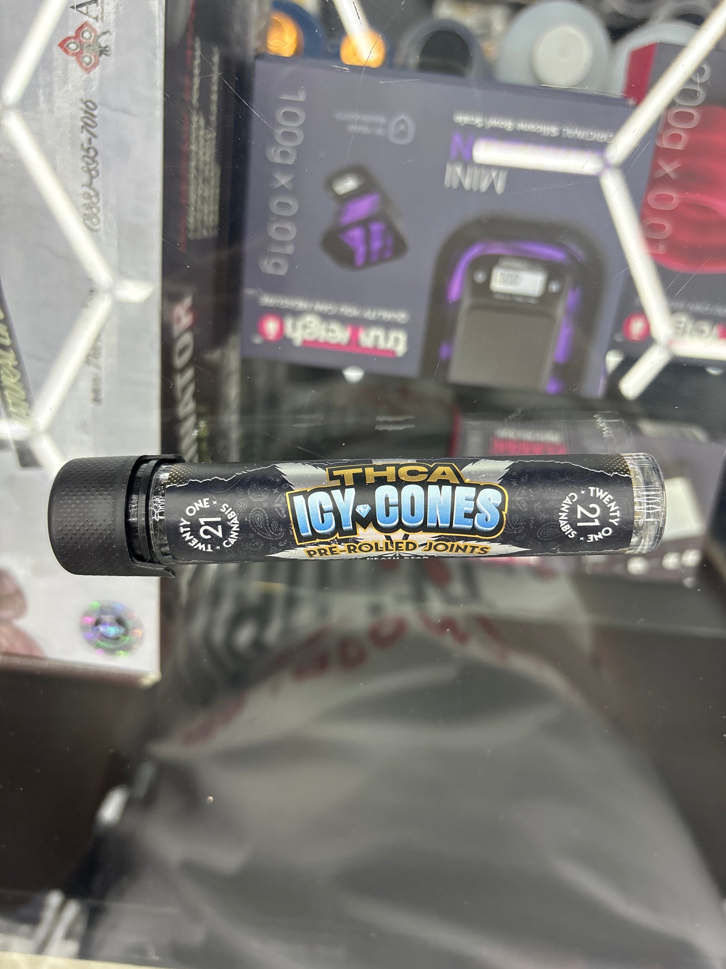 21 Cannabis THCA icy cones pre-rolled joints Death Star indica 2G