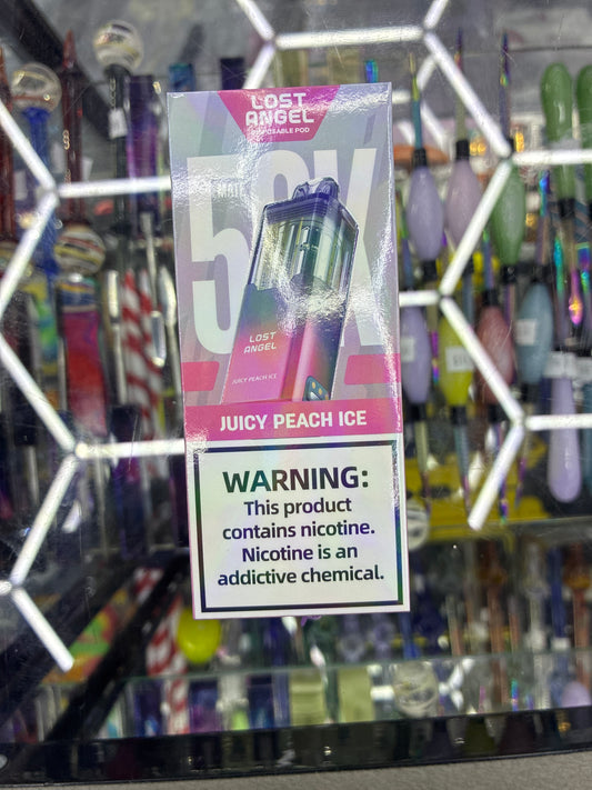 Lost angel 50k puffs disposable pod juicy peach ice
