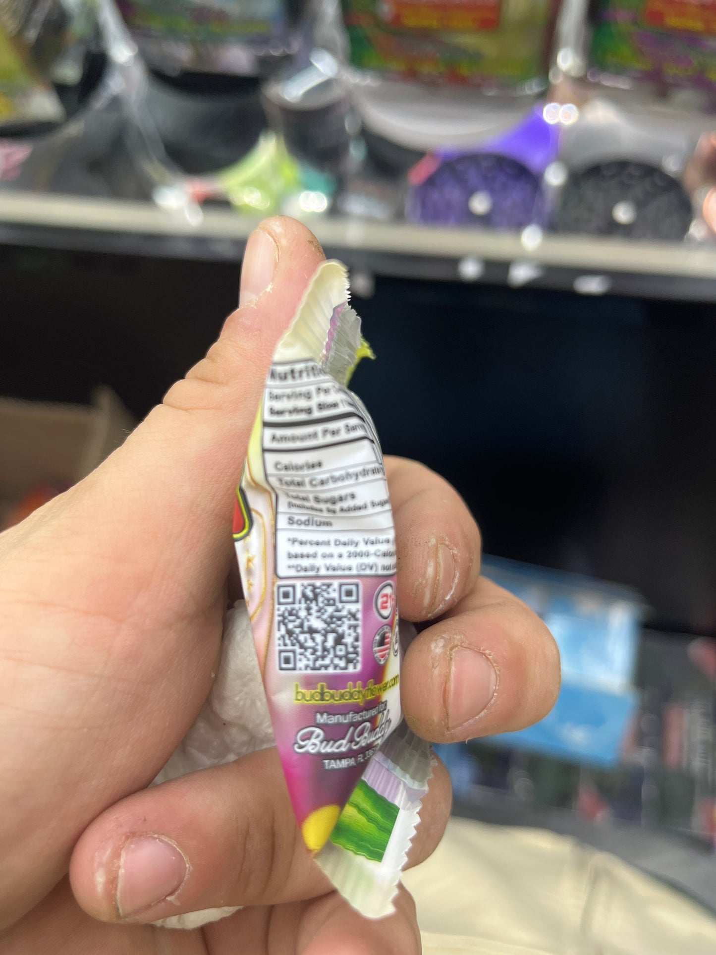 Bud buddy, East Coast collection, candy patch hybrid 1200 mg thcp gummy’s