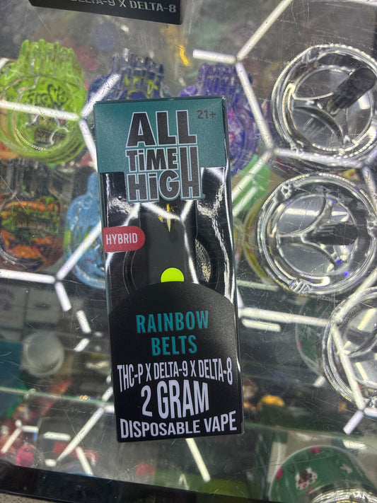 All time high thcp/d9/d8 disposable 2g hybrid rainbow belts