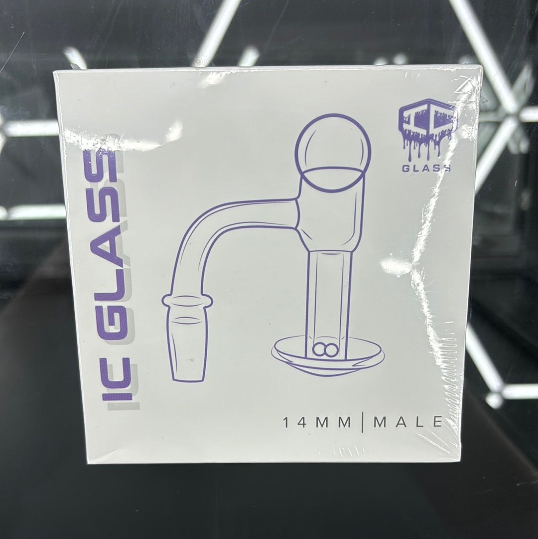 Ic glass raven 14mm male banger with Turnball grabber included