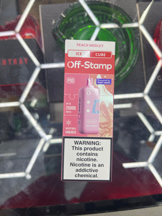 Off stamp ice cube 25K peach medley