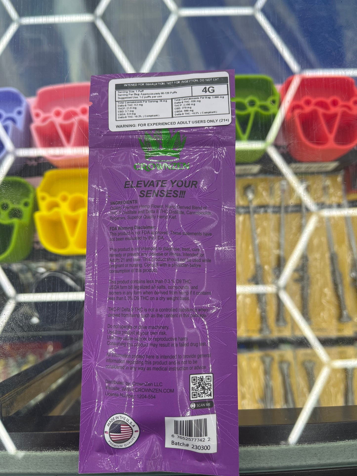 CrownZen granddaddy Purple Indica 4G