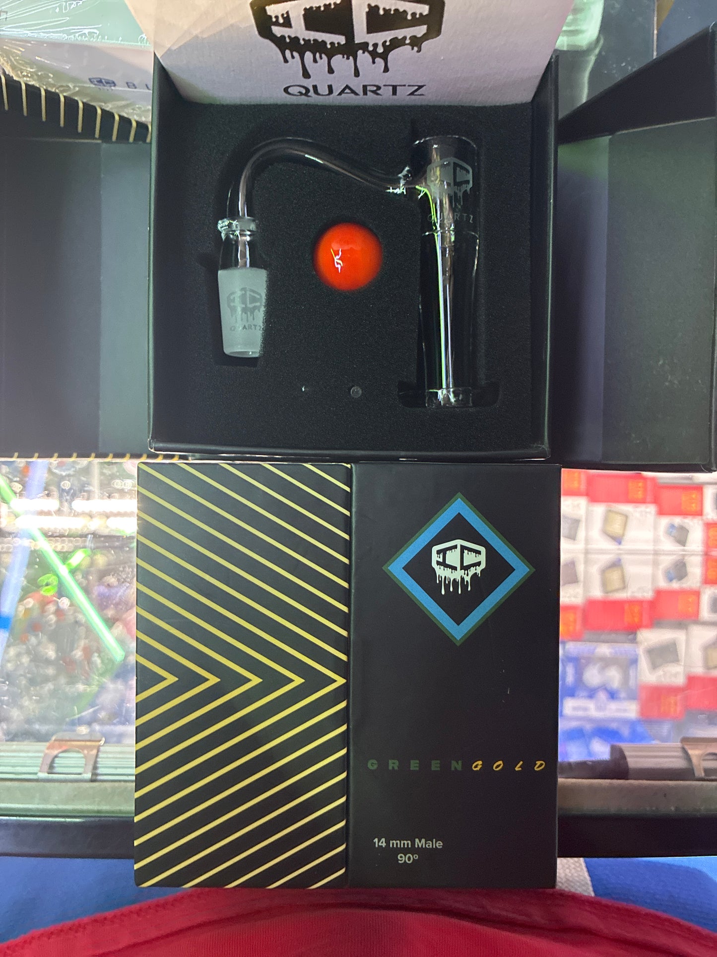 IC Quartz GREENGOLD 14mm Banger | Spinner Tower Banger