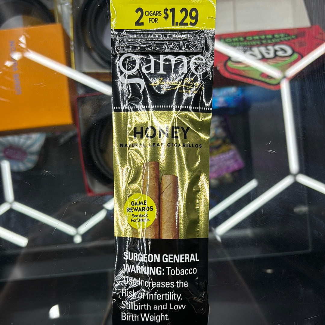 Game honey cigarillos