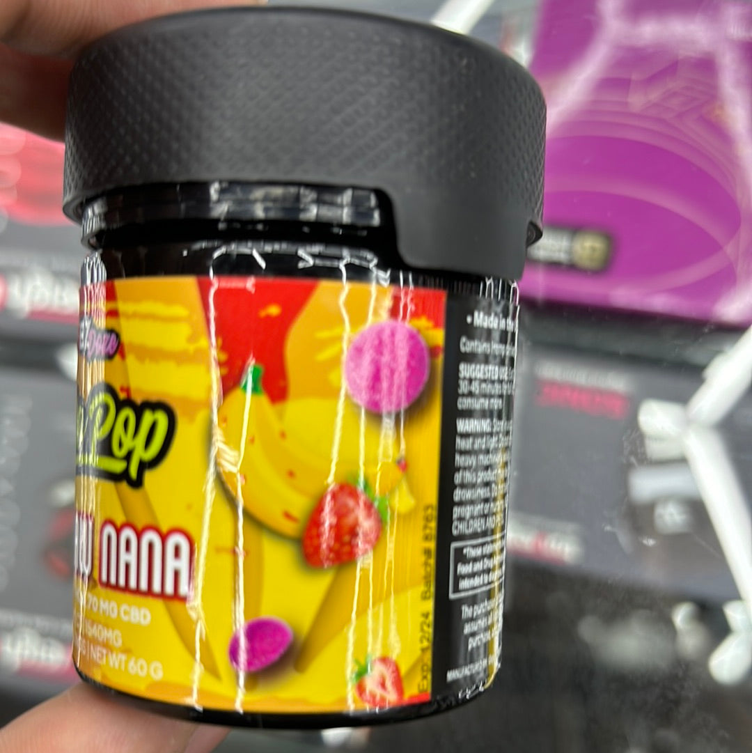 Ezdoze glo pop straw Nana, 1540 mg 40 servings