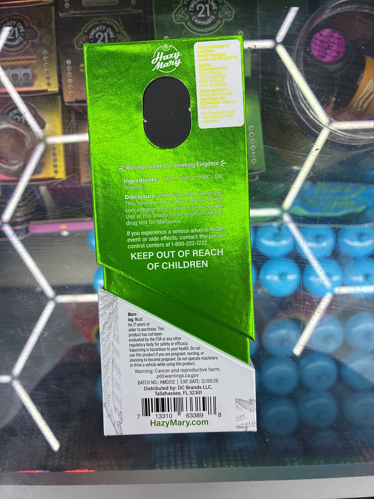 Hazy Mary cloud edition 2g live resin disposable green c sativa