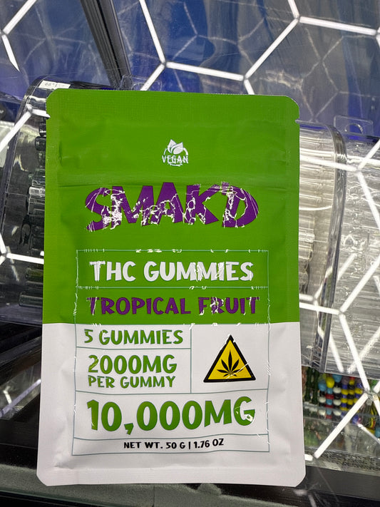 Smakd THC gummies 5 count tropical fruit