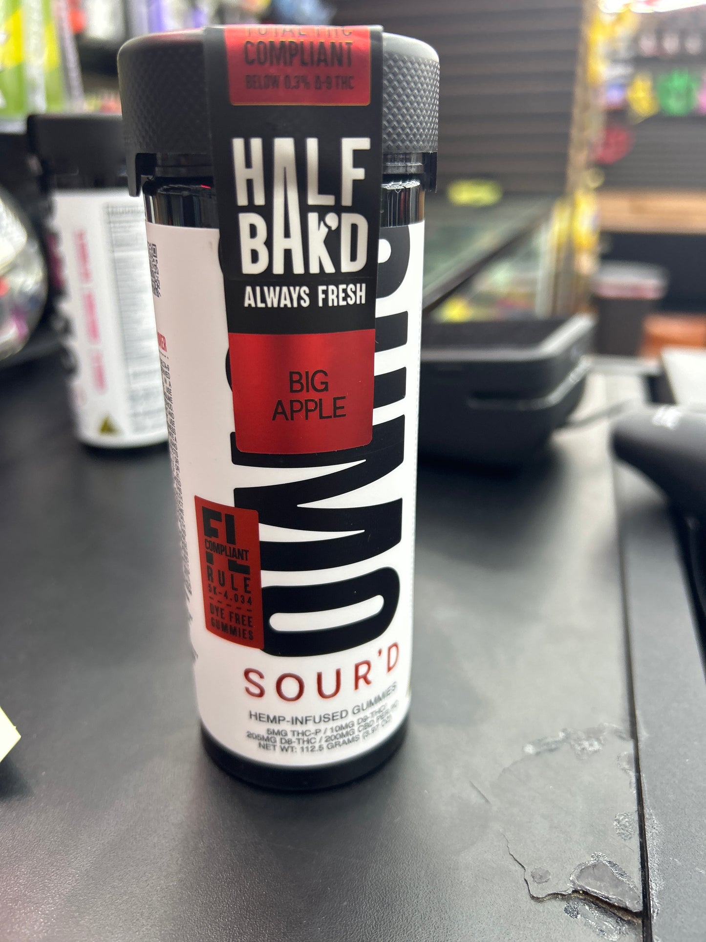 Half baked THCP sourd sumo gummy 10000mg 25ct jar big apple