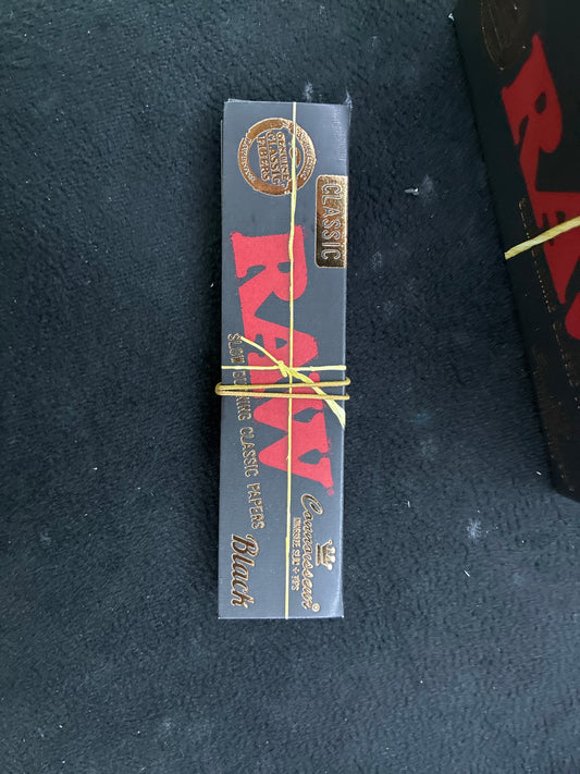 Raw black connoisseur king size slim+ tips