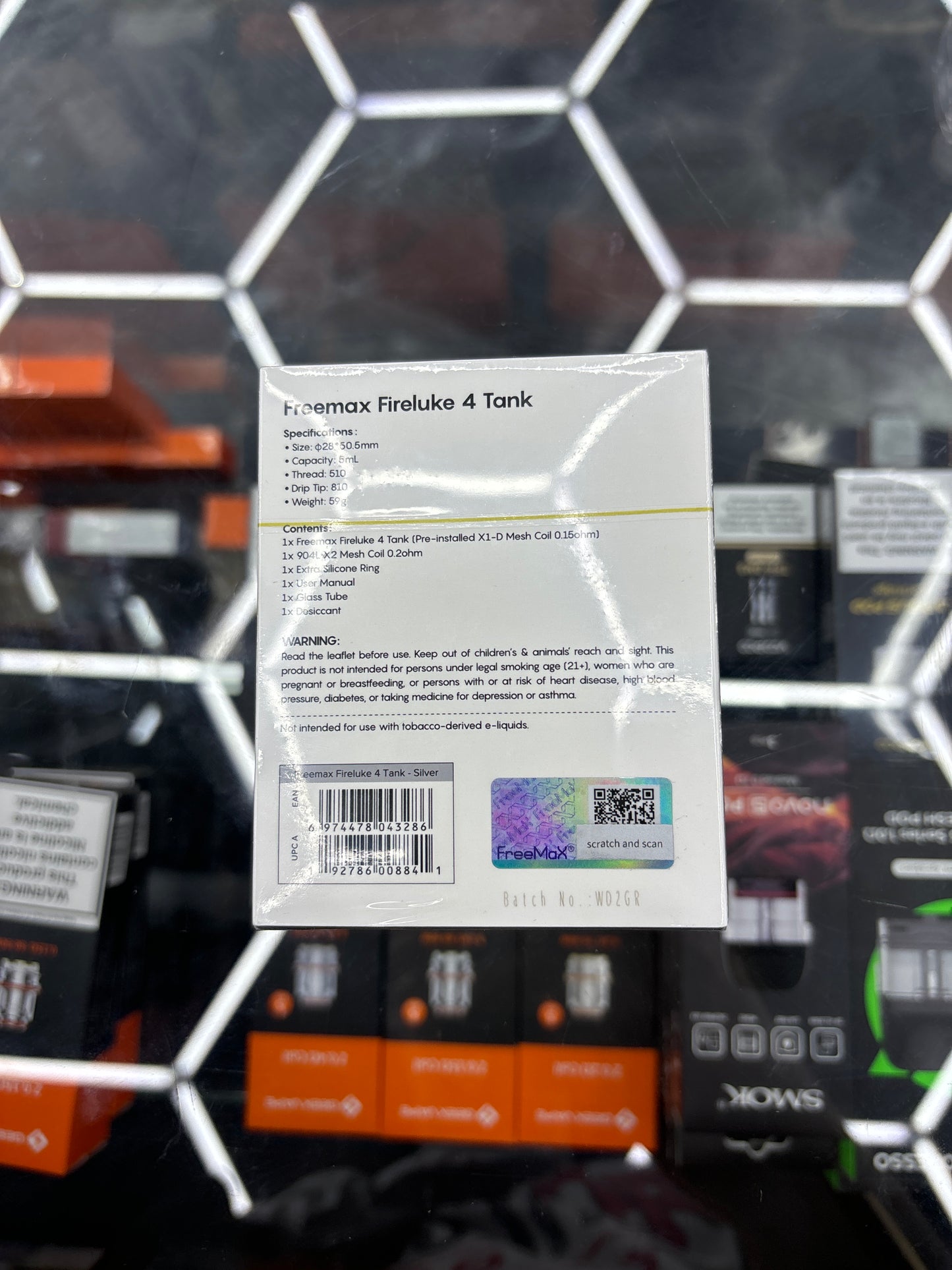 Freeman fireluke 4 tank silver