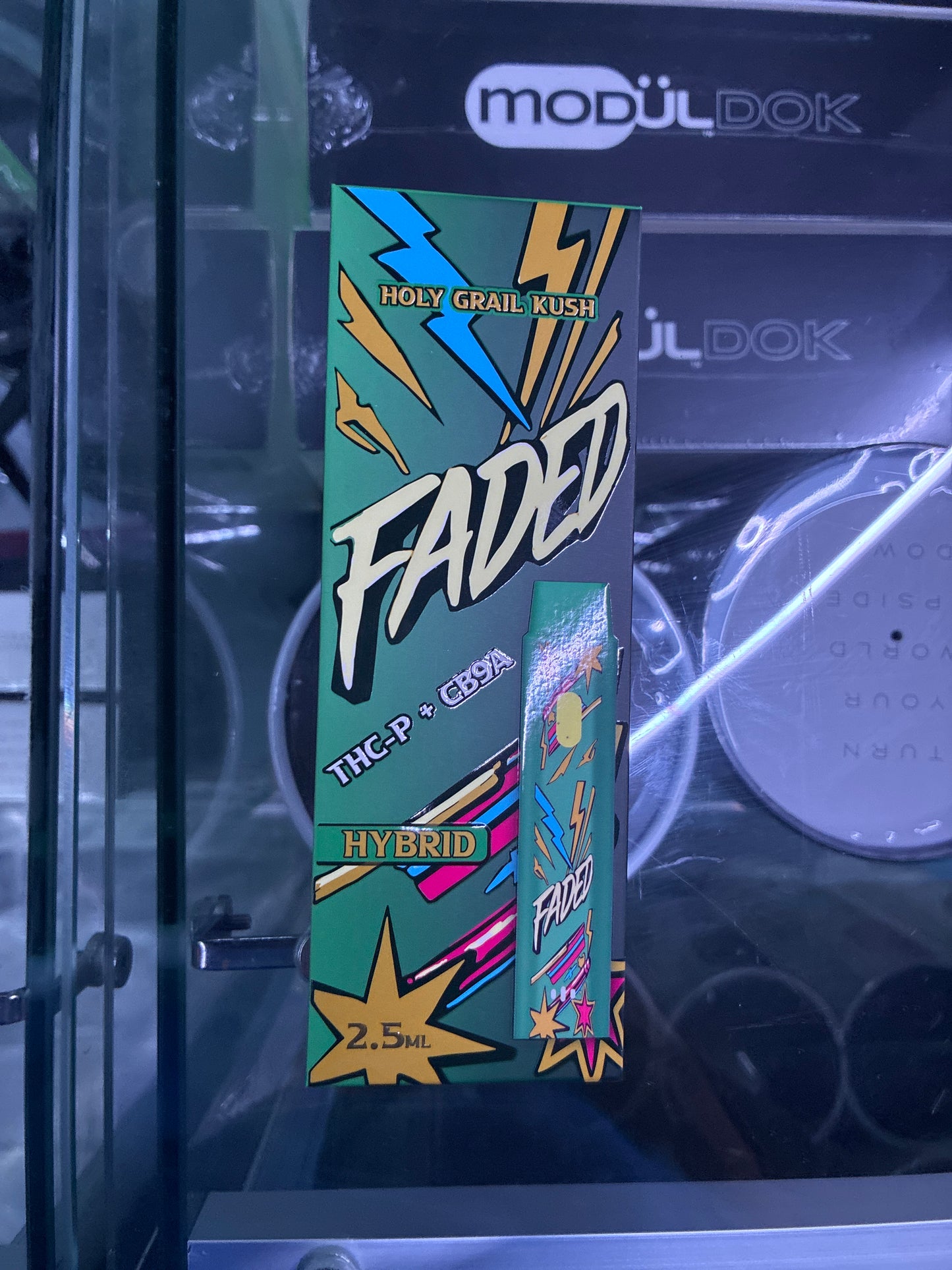 Faded thc-p + cb9a 2.5ml disposable hybrid holy grail kush