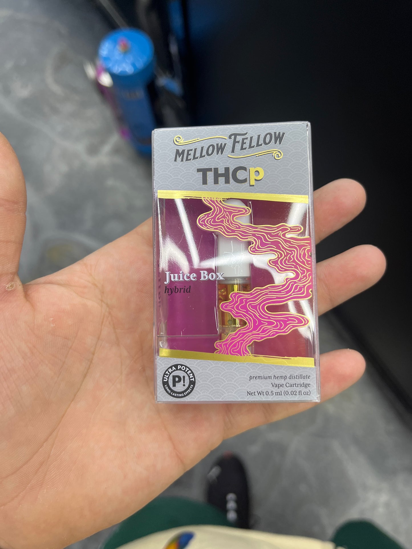 Mellow fellow thcp 0.5g vape juice box  hybrid