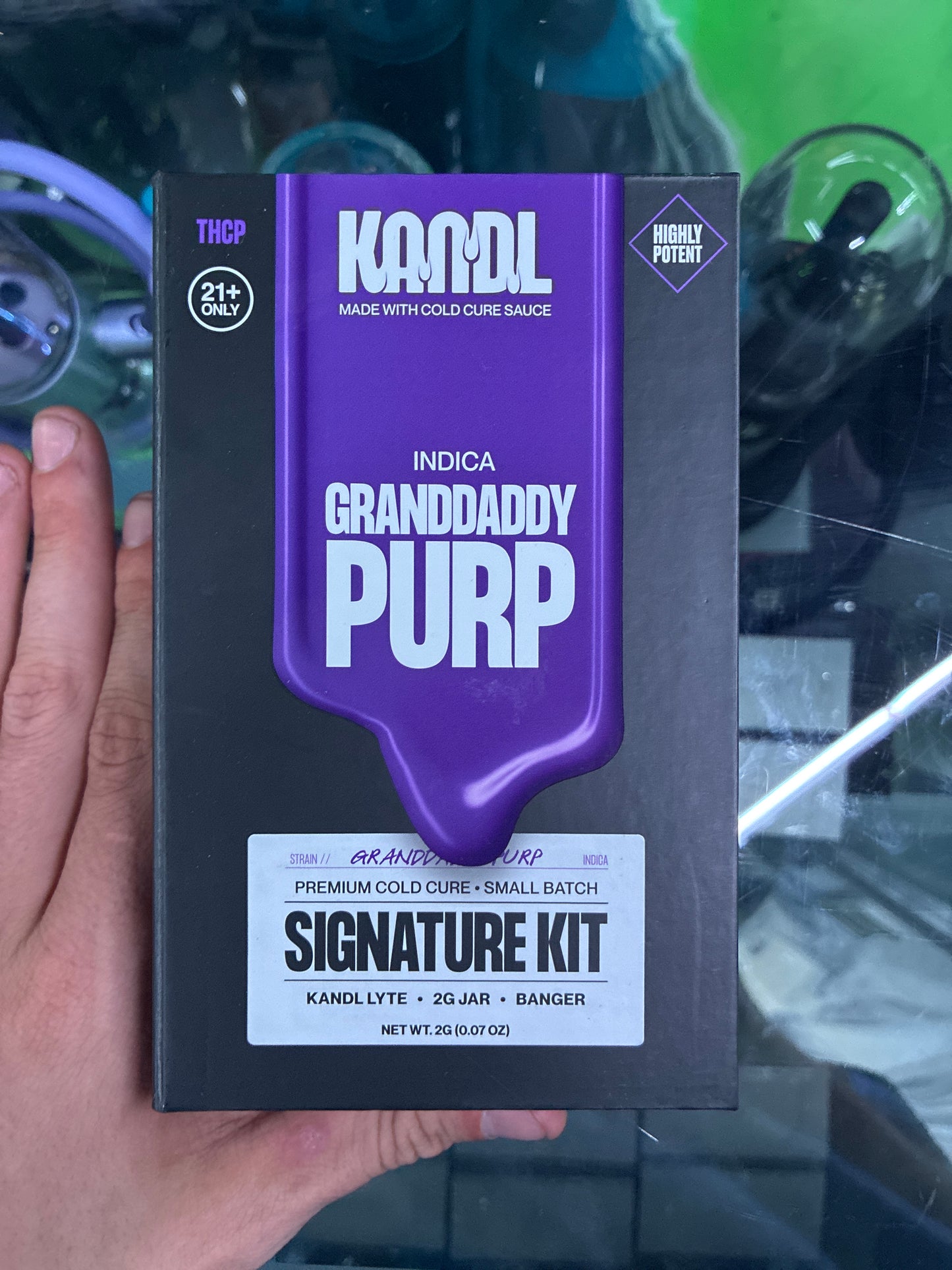 Kandl signature kit concentrate vaporizer granddaddy purple indica